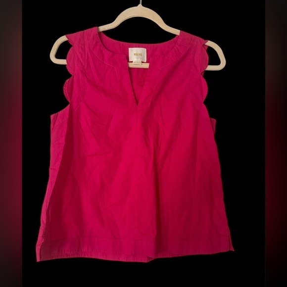 Maeve Tops - Anthropologie | Maeve Poplin Split Neck Sleeveless Top​​​